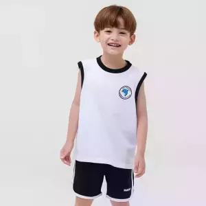 [팬콧키즈] 팝돌핀 슬리브리스 셋업(BLACK)