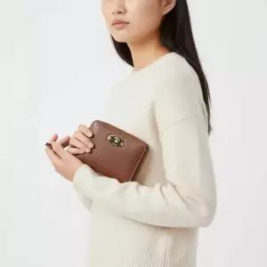 멀버리 FW25 공용 플라크 지퍼 카드지갑 RL7083 275 G110