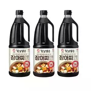 청정원 장아찌 간장 소스 1.7L X 3개
