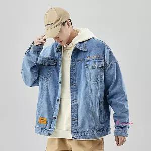 남자청자켓 남성 봄자켓 코디 트러커 흑청 캐주얼 연청 청잠바 데님 그레이uvw260