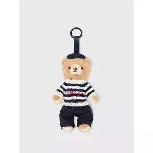 [후아유](김해점)Fluffy Bear Stripe Keyring / WHAWG2411A