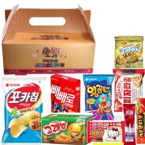 달콤새앰 과자선물세트 단체간식꾸러미 선물용 박스 학교 학원 생일 행사