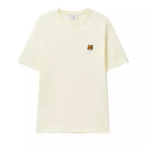 26SS 메종키츠네 폭스 헤드 레귤러 티셔츠 노블 베이지 PM00107KJ7026 0063
