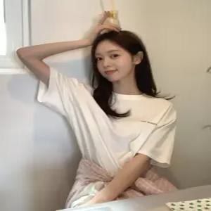 파인굿 박시 반팔티 / 박시핏 하객룩 여리 반팔 반팔티 기본티 레이어드 여름 데일리