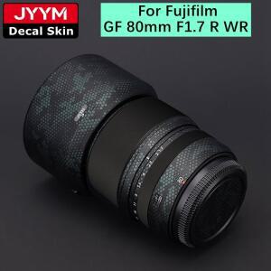 Fujifilm 호환 GF 80 1.7 용 렌즈 스티커 데칼 스킨 비닐 랩 필름 Fuji GF80 80mm R WR 스크래치 방지 보호