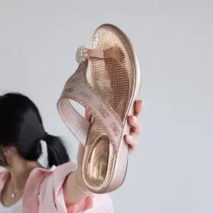 러벨 샤이니 보석 쪼리 슬리퍼 3cm