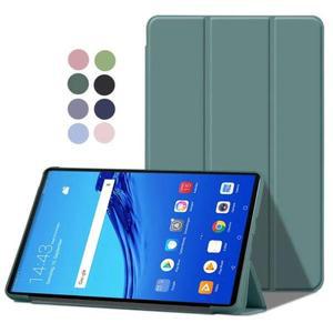 화웨이 MediaPad T5 케이스 10.1 인치 접이식 스탠드 미디어 패드 용 마그네틱 소프트 TPU 백 타블렛 커버