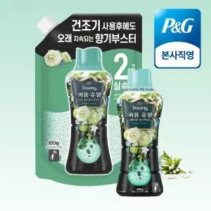 다우니 퍼퓸 쥬얼 에메랄드 브리즈 향기 부스터 480g 1개 대용량 리필 950g 1개 475773