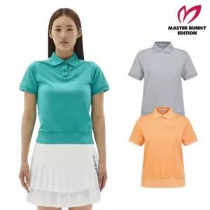 마스터바니에디션 여성 골프 심볼 패치 카라 반팔 티셔츠 D2TO-014