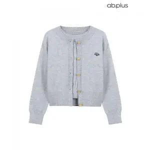 ab.plus 꽈배기 반팔 니트 라운드 가디건 세트 LSA5MY35A 971408