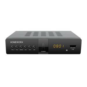 TV 튜너 녹화 USB 멀티미디어 기능 1080P HDMI 메탈 케이스 클리어 QAM Mediason HomeWorxHW250STB가 포함된 ATSC 디지털 컨버터 박스