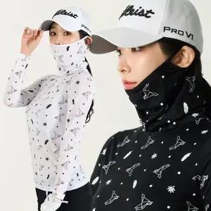 투빅토리 종이새마스크 일체형 티셔츠 냉감 골프이너