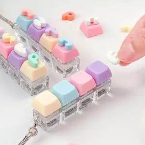 LED MBTI 키보드 키홀더 키캡 키링 만들기 2개