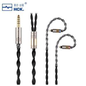 NiceHCK BlACkCat 아연 구리 합금 오일 흡수 HIFI 이어폰 리뉴얼 케이블 F1 Dioko Kai D13 용 3.5mm 4.4mm