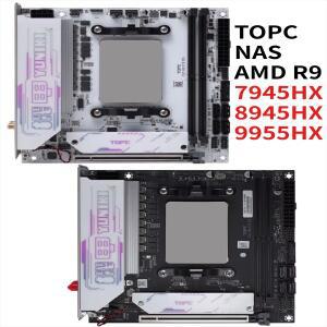 TOPC 게이밍 NAS 마더보드 AMD Ryzen 9 7945HX Ryzen 9 8945HX Ryzen 9 9955HX 2*DDR5 2*M.2 2280 SSD 4*SA