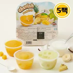 베트남 체리쉬 믹스 젤리 푸딩 320g (80g x4컵) 5팩/망고 파인애플 바나나 코코넛 맛 과일젤리