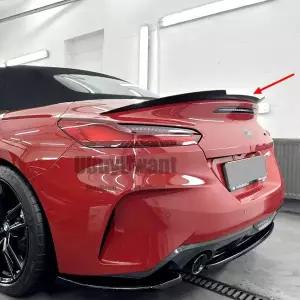 BMW 호환 Z4 G29 V 탄소 섬유 리어 스포일러 트렁크 윙 - FRP 단조 탄소