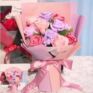 한송이 HPS 비누꽃 11송이 장미꽃 꽃다발 조화 졸업식 기념일
