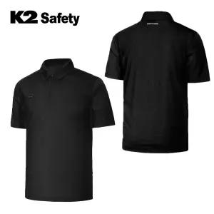 케이투세이프티 TS-6201 여름 작업복 남성 초냉감 반집업 반팔 카라 티셔츠