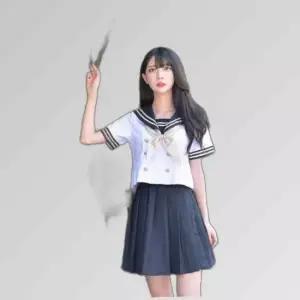 교복몰 골드마린 일본여고생 세라복 세트 (반팔)