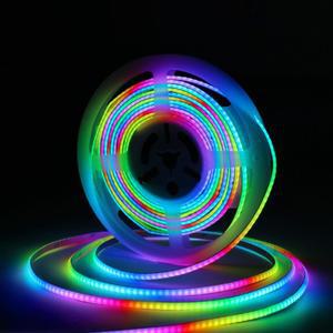 WS2812B COB LED 스트립 조명 DC5V 5mm 풀 컬러 SPI RGB-IC 100/160LED 개별적으로 주소 지정이 가능 스마