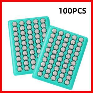 100개입 1.55V 알카라인 코인 셀 배터리 AG3 AG4 AG10 LR41 LR626 LR44 LR1130 377 버튼형 시계 (장난감,