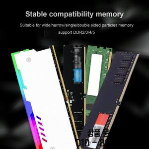데스크탑 컴퓨터 메모리 DDR2/DDR3/DDR4/DDR5용 열 전도성 패드가 있는 TUMMASTER PC ARGB RAM 냉각기