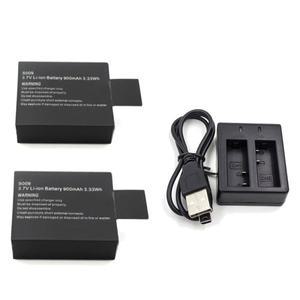 SJ4000 WIFi SJCAM 스포츠 액션 카메라 DV SJ 전용 배터리 용 3.7V 900mAh 충전식 리튬 이온
