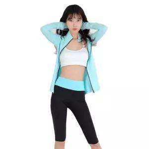 기능성 스포츠 하이밴드요가 여성 레깅스 6부