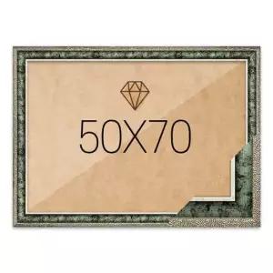 보석십자수액자 50x70 고급형 앤틱그린 보석십자수