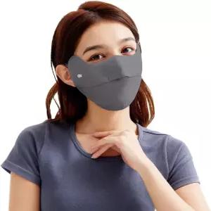 캔서스 프로텍티브 및 통기성 오픈 워셔블 재사용 가능한 마스크가 포함된 OHRAIN 안티 UV 페이스 커버