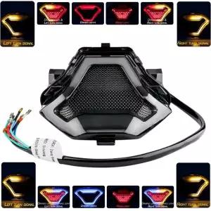 호환  Yamaha YZF R3 R25 Y15ZR MT07 FZ07 LC150 다중 선택에 대 한 LED 회전 신호 교체와 브레이크 라이트