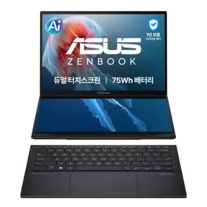 [최종혜택:379만]ASUS 젠북 듀오 UX8406CA-QL431W 울트라9-285H RAM 32GB 1TB ARC그래픽 Win11 터치 노트북