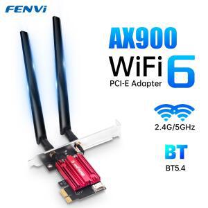 블랙박스동글이 FENVI AX900 WIFI 밴드 블루투스 카드 WIFI6 어댑터 듀얼 1011 데스크탑 900MBPS 네트워크 PCIE 4G5GHZ WIN PC용 무선
