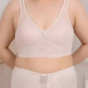 A컵 꽃잎망사 매쉬 ZF 노와이어 빅사이즈 런닝형브라