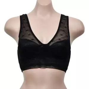 패턴 청량한 스포츠 B컵 노와이어 브라 플라워 ZF 매쉬