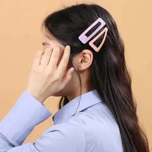2개 네모 똑딱 핀 컬러똑딱핀 머리똑딱핀 앞머리핀