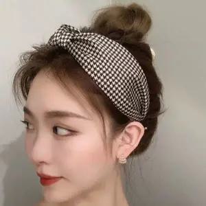 격자커피 헤어밴드 여자 터번 넓은 와이드 안아픈머리띠