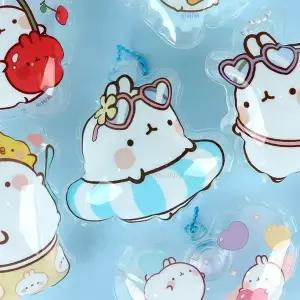 [하프클럽/]말랑빵빵 몰랑이 에어큐방 키링 (12개 1세트) 사무용품