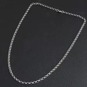 [하프클럽/](4mm) 남자 여자목걸이 체인목걸이 은목걸이 패션목걸이 실버목