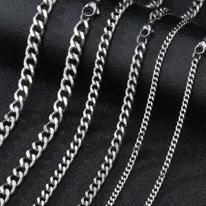 [하프클럽/](5mm) 남자목걸이 포인트목걸이 실버목걸이 레이어드목걸이
