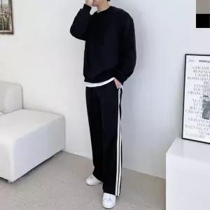 [하프클럽/]남자 커플 맨투맨 팬츠 세트 트레이닝 복