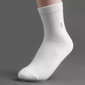 [패션] 남성용 여름 중목 양말 화이트 쿨 남성용무지중목양말 남자중목양말