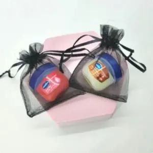 [패션] 선물망사조리개 블랙 오간자주머니 간식망사주머니 선물포장 7x9cm