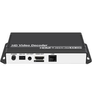 URAYCoder H.265 H.264 HD 비디오 오디오 디코더 IP 카메라 HTTP RTSP M3U8 RTMP UDP 유닛캐스트에서 HDMI AV RCA 디코더로 광고 표시,