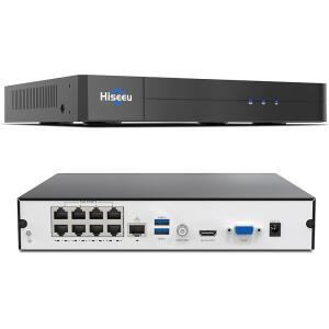 16 채널 확장 가능 Hiseeu 8 포트 4K PoE 네트워크 비디오 레코더 NVR, / 2K 8MP 5MP 3MP 1080P 카메라 지원, 무료 원격 액세스, 모션 알람,