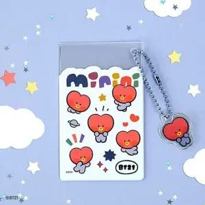 BT21 클리어 카드 포켓 - 미니니 클리어카드포켓 카드홀더 월렛 카드포켓 카드월렛