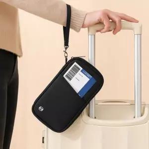 [하프클럽/]여권 케이스 RFID 여권파우치 블랙
