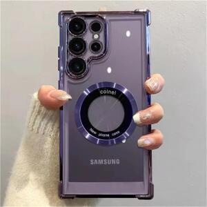 삼성호환 갤럭시 호환 S25 S24 S23 S22 울트라 S21 플러스 FE 5G 노트 20용 맥세이프 도금 폰 케이스  충격