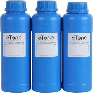 캡 필름 사진 현상 장비가 포함된 eTone 3X 500ml 암실 화학 저장 병(파란색)